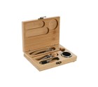 Set of Wine Accessories Home ESPRIT Natural Bamboo 16 x 11 x 3 cm
