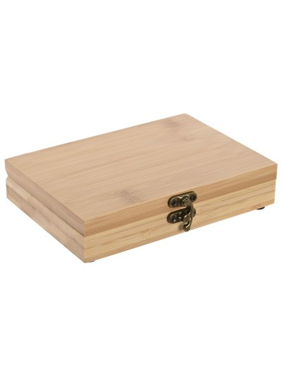 Set de Accesorios para Vino Home ESPRIT Natural Bambú 16 x 11 x 3 cm