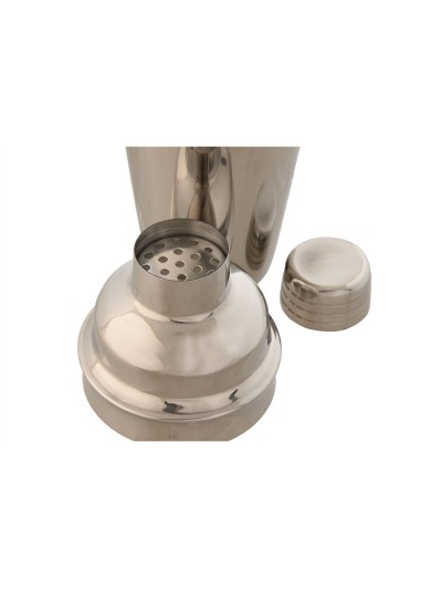 Cocktail Set Home ESPRIT Silver Natural Bamboo Stainless steel 26 x 10,5 x 25 cm