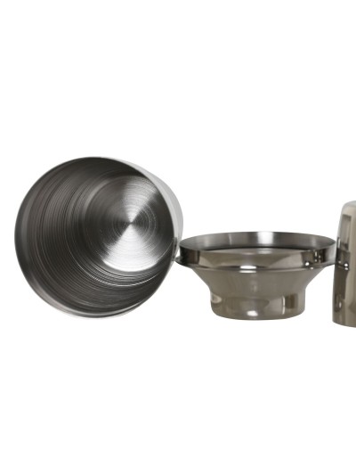 Shaker Home ESPRIT Doré Argenté Acier inoxydable 9,5 x 9,5 x 22 cm