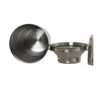 Cocktail Maker Home ESPRIT Golden Silver Stainless steel 9,5 x 9,5 x 22 cm