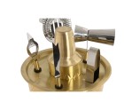 Cocktail Set Home ESPRIT Golden Stainless steel 22 x 22 x 21 cm