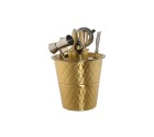Set de Coctelería Home ESPRIT Dorado Acero Inoxidable 22 x 22 x 21 cm