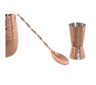 Cocktail Set Home ESPRIT Intense Copper Stainless steel 540 ml 8,5 x 8,5 x 11 cm