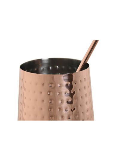 Set de Coctelería Home ESPRIT Cobrizo Intenso Acero Inoxidable 540 ml 8,5 x 8,5 x 11 cm