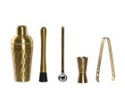 Cocktail Set Home ESPRIT Golden Stainless steel 500 ml 8 x 8 x 20 cm