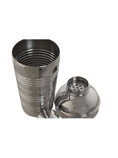 Coffret Cocktail Home ESPRIT Argenté Acier inoxydable 500 ml 8 x 8 x 21 cm