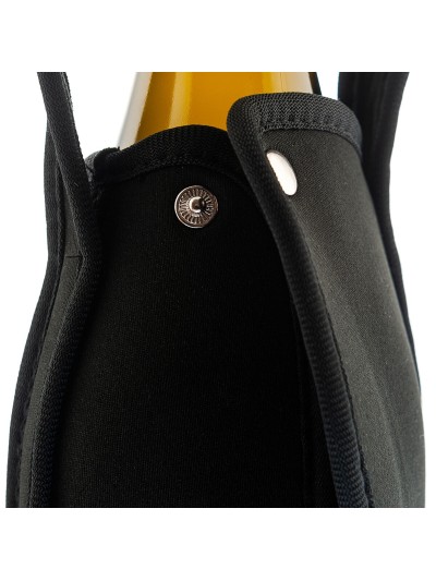 Bottle Cooler Koala Nature Black 21 x 9 cm Polyester (6 Units)