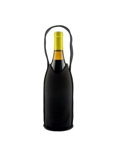 Bottle Cooler Koala Nature Black 21 x 9 cm Polyester (6 Units)