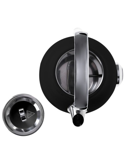 Hervidor Adler AD 1346b Negro Plateado Acero Inoxidable 1850-2200 W 1,7 L