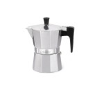 Cafetera Italiana Feel Maestro MR-1666-3 Negro Plateado Aluminio 150 ml 3 Tazas