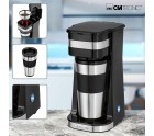 Cafetera Italiana Clatronic KW 3733 Negro Acero Acero Inoxidable 1 Taza