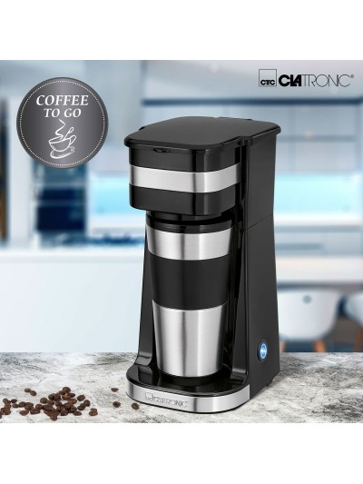 Cafetera Italiana Clatronic KW 3733 Negro Acero Acero Inoxidable 1 Taza