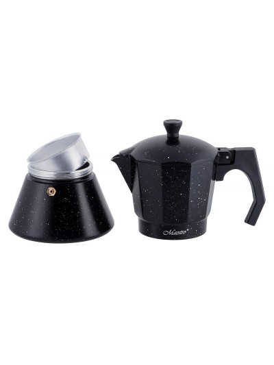 Cafetera Italiana Feel Maestro MR-1667-6 Negro Granito Aluminio 300 ml 6 Tazas