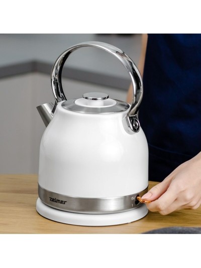Hervidor Zelmer ZCK7940 Blanco Gris Acero Inoxidable 2200 W 1,5 L