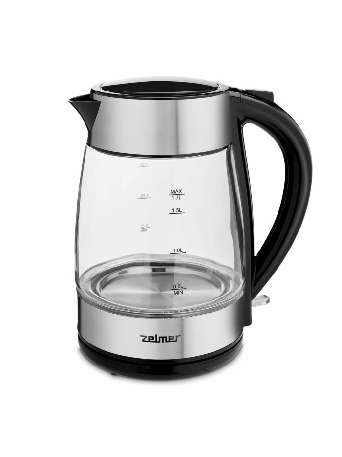 Hervidor Zelmer ZCK8011 Negro Plateado Acero Inoxidable Cristal 2200 W 1,7 L