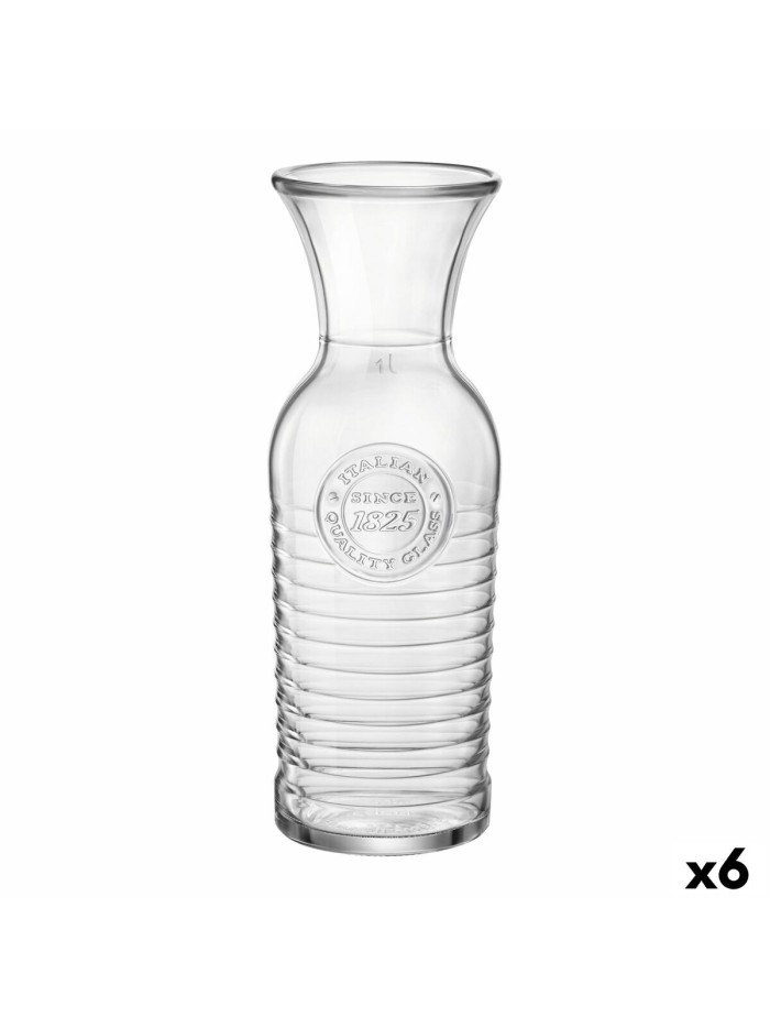 Bouteille Bormioli Rocco Officina Transparent verre (1 L) (6 Unités)