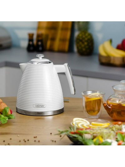Hervidor Zelmer ZCK7650 Blanco Plateado Acero Inoxidable Plástico 2200 W 1,7 L