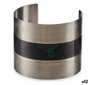 Thermomètre à Vin Argenté Noir Acier inoxydable (12 Unités)