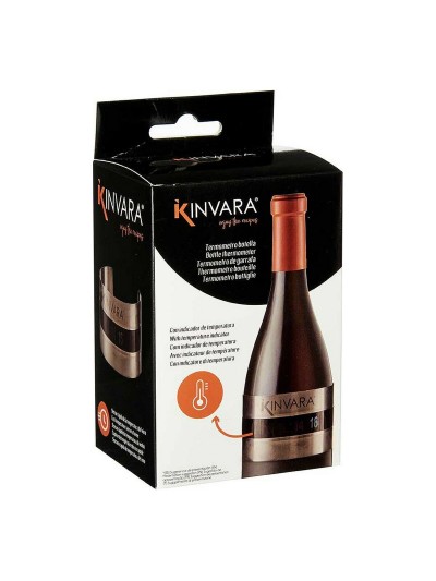 Wine Thermometer Silver Black Stainless steel (12 Units)