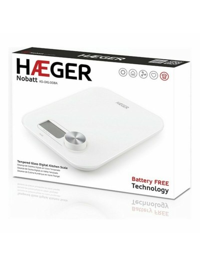 balance de cuisine numérique Haeger KS-DIG.008A 5 kg Blanc