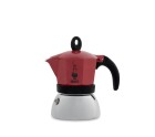Cafetera Italiana Bialetti Moka Induction Negro Rojo Aluminio 150 ml (1 unidad)