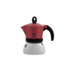 Cafetera Italiana Bialetti Moka Induction Negro Rojo Aluminio 150 ml (1 unidad)