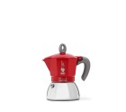 Cafetera Italiana Bialetti Moka Induction Negro Rojo Aluminio 150 ml (1 unidad)