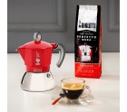 Cafetera Italiana Bialetti Moka Induction Negro Rojo Aluminio 150 ml (1 unidad)