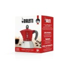 Cafetera Italiana Bialetti Moka Induction Negro Rojo Aluminio 150 ml (1 unidad)