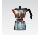Cafetera Italiana Feel Maestro MR-1657-6 Negro Rojo Aluminio 300 ml 6 Tazas