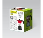 Cafetera Italiana Feel Maestro MR-1657-6 Negro Rojo Aluminio 300 ml 6 Tazas