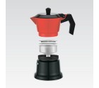 Cafetera Italiana Feel Maestro MR-1657-9 Negro Rojo Aluminio 450 ml 9 Tazas