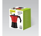 Cafetera Italiana Feel Maestro MR-1657-9 Negro Rojo Aluminio 450 ml 9 Tazas