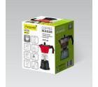 Cafetera Italiana Feel Maestro MR-1657-9 Negro Rojo Aluminio 450 ml 9 Tazas