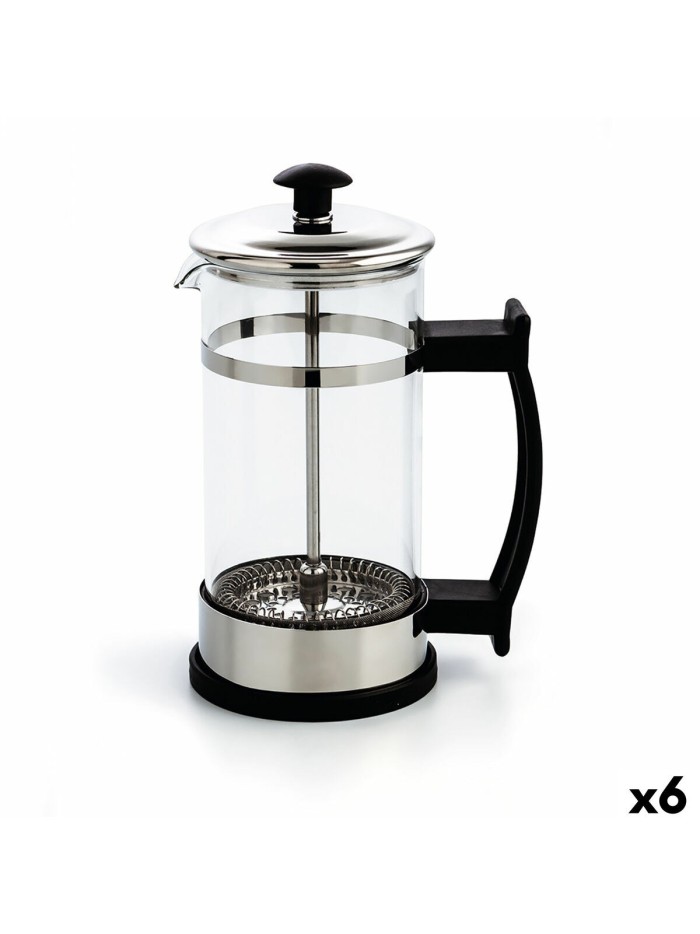 Cafetière à Piston Quid Serenia Transparent verre Acier inoxydable 350 ml (6 Unités)