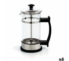 Cafetière à Piston Quid Serenia Transparent verre Acier inoxydable 350 ml (6 Unités)