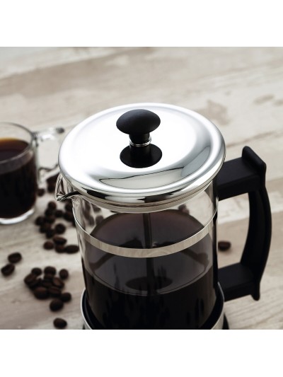 Cafetière à Piston Quid Serenia Transparent verre Acier inoxydable 600 ml (6 Unités)