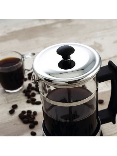 Cafetière à Piston Quid Serenia Transparent verre Acier inoxydable 600 ml (6 Unités)
