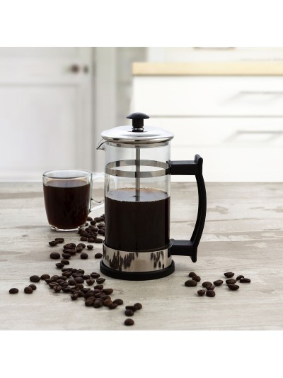 Cafetière à Piston Quid Serenia Transparent verre Acier inoxydable 350 ml (6 Unités)