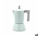 Cafetera Italiana Quid Ozon Verde Metal 6 Tazas (6 Unidades)