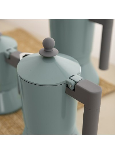 Cafetera Italiana Quid Ozon Verde Metal 6 Tazas (6 Unidades)