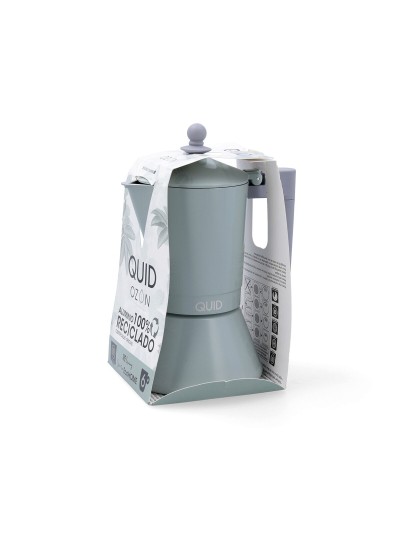 Cafetera Italiana Quid Ozon Verde Metal 6 Tazas (6 Unidades)