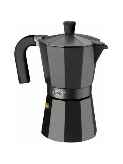 Cafetera Italiana Monix Braisogona_M640006 Negro Aluminio 6 Tazas