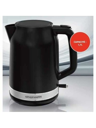 Kettle Arthur Martin AMPK17 noir Stainless steel 2200 W 1,7 L