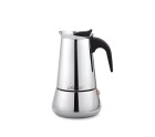 Cafetera Italiana Feel Maestro MR-1660-6 Negro Plateado Acero Inoxidable 18/10 300 ml 6 Tazas