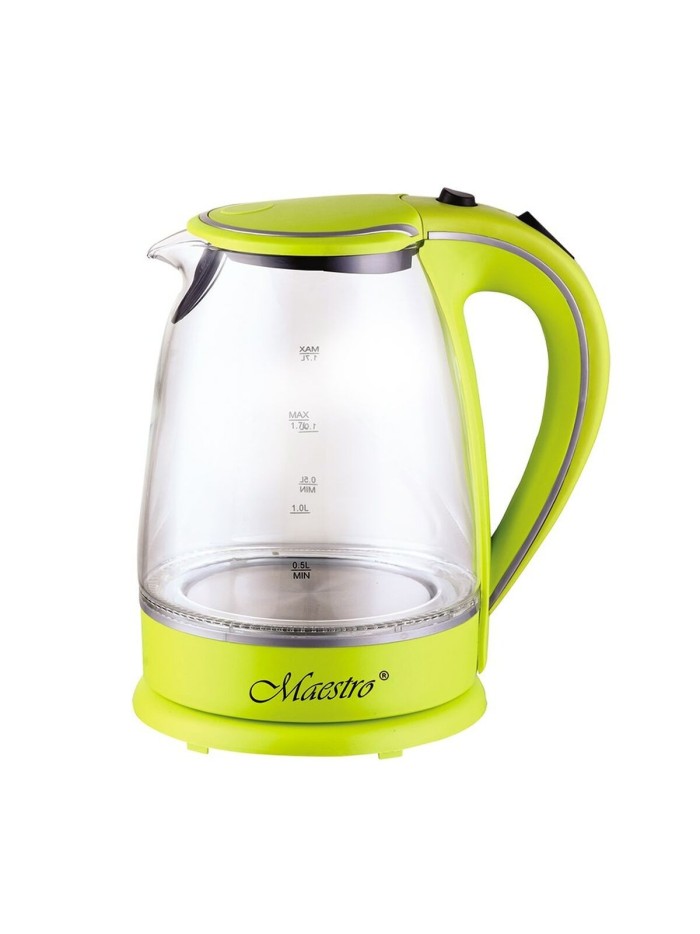 Bouilloire Feel Maestro  MR-064 Vert Transparent verre 2000 W 1,7 L