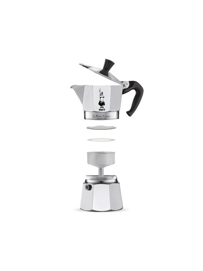 Italian Coffee Pot Bialetti Moka Express Aluminium 300 ml 6 Cups