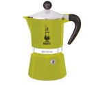 Cafetera Italiana Bialetti Rainbow Verde Aluminio Termoplástico 270 ml