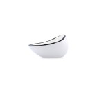 Bowl Ariane Vital Filo White Black Ceramic 12,5 cm (8 Units)